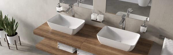 Ravak Uni lavoar 50x31 cm dreptunghiular de blat alb luciu XJX01150001