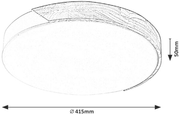 Rabalux Maple plafon 1x24 W alb 3527