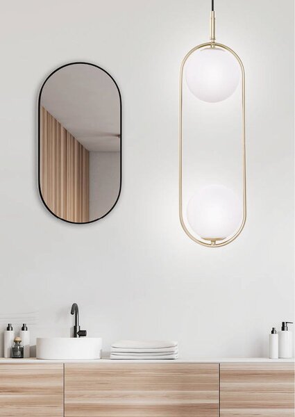 Candellux Cordel lampă suspendată 2x28 W alb-alamă 32-73464
