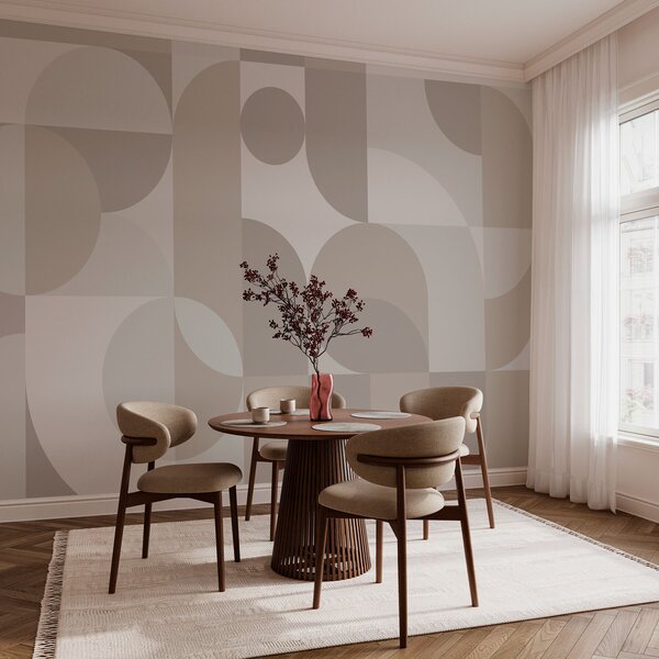 Tapet Tendință geometrică elegantă, Fototapet Designer, w03058 : Uwalls.ro