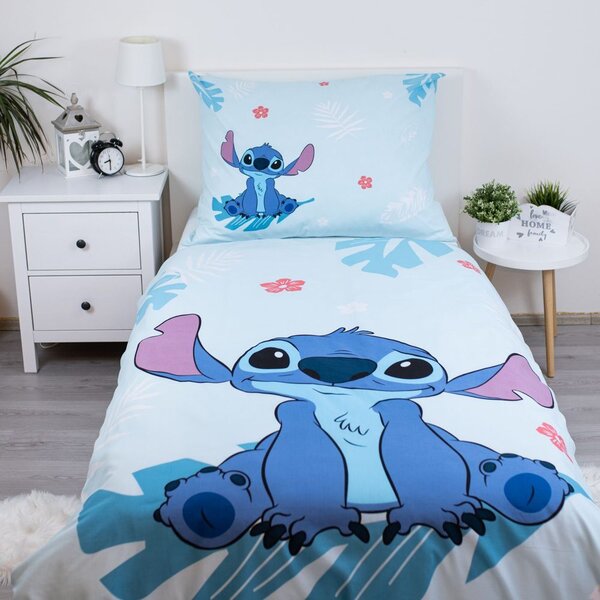 Lenjerie de pat Lilo & Stitch Blue - Lilo și Stitch - albastru | 140 x 200 cm / 70 x 90 cm