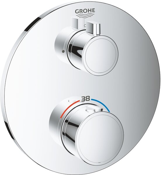 Grohe Grohtherm baterie de duș ascuns cu termostat StarLight Chrome 24075000