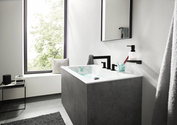 Hansgrohe AddStoris dozator săpun 200 ml negru-sticlă 41745670