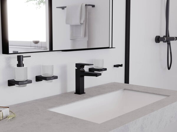 Hansgrohe AddStoris dozator săpun 200 ml negru-sticlă 41745670