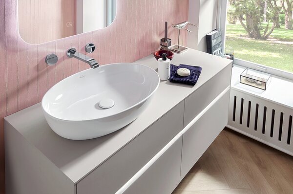 Villeroy & Boch Artis lavoar 61x41 cm ovale de blat alb luciu 41986101