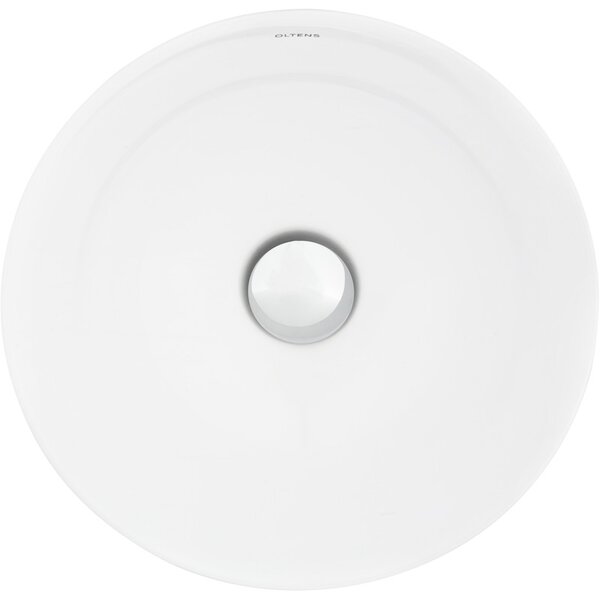 Oltens Jagala lavoar 32x32 cm rotund de blat alb luciu 40317000