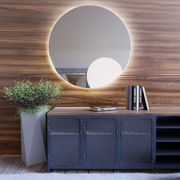 Baltica Design Bright oglindă 60x60 cm rotund cu iluminare 5904107912561