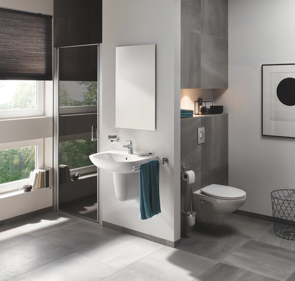 Grohe Bau Ceramic lavoar 60.9x44.2 cm semicircular clasică alb luciu 39421000
