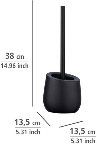 Wenko Badi perie de toaletă stativ negru 23654800