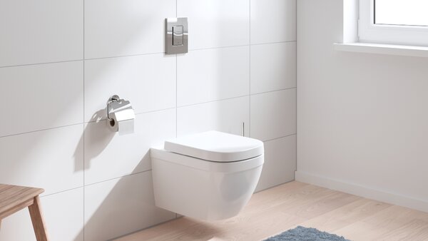Grohe Euro Ceramic vas wc cu capac soft-close agăţat fără margine cu spălare turbionară alb 39693000