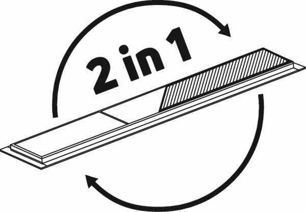Deante rigolă liniară cu grătar 80 cm negru KOS_N08D
