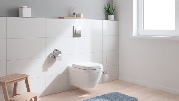 Grohe Euro Ceramic vas wc cu capac soft-close agăţat fără margine cu spălare turbionară alb 39693000