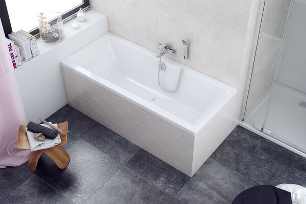 Excellent Pryzmat cada dreptunghiulară 200x90 cm alb WAEX.PRY20WH