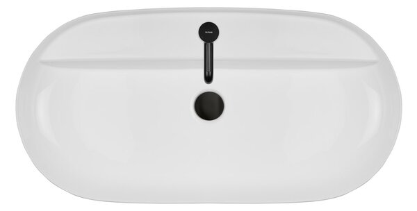 Oltens Hamnes lavoar 80x40 cm ovale de blat alb luciu 41815000