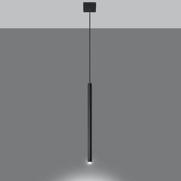Sollux Lighting Pastelo lampă suspendată 1x40 W negru SL.0469