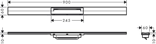 Hansgrohe RainDrain Flex element exterior rigolă 90 cm alb 56045700