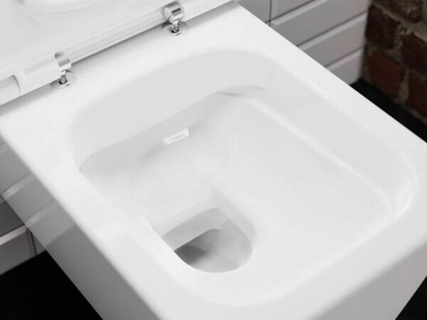 Vas WC suspendat Hansgrohe, EluPura Q, cu spălare AquaFall Flush, 54x36 cm, alb