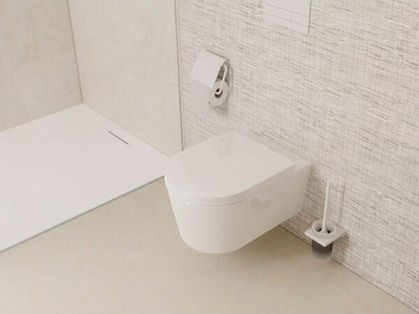 Vas WC suspendat Hansgrohe, EluPura S, cu spălare AquaFall Flush, 54x36 cm, alb
