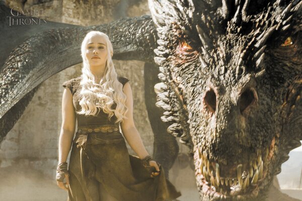 Poster de artă Game of Thrones - Mother of Dragons