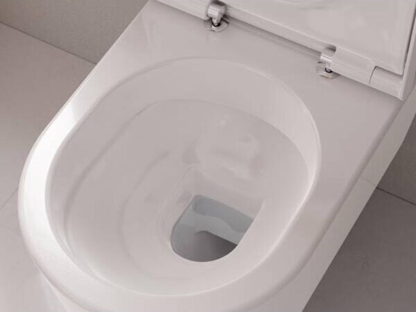 Vas WC suspendat Hansgrohe, EluPura S, cu spălare AquaFall Flush, 54x36 cm, alb
