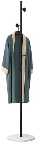 Cuier din metal ,culoare negru-alb,170x32 cm