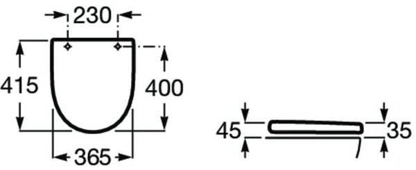 Roca Meridian capac wc alb A8012AB00B
