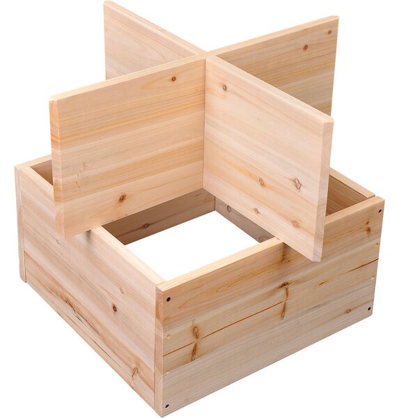 HOMCOM Raft pentru Sticle de Vin și Lichioruri, Capacitate 24 Sticle, Lemn Natural, Design Elegant | Aosom Romania
