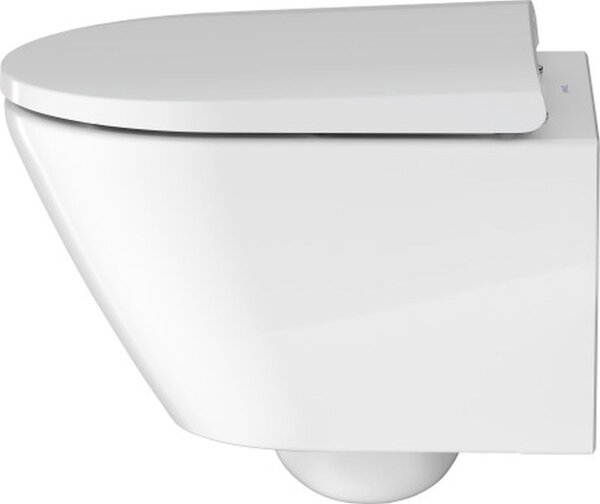 Duravit D-Neo vas wc cu capac soft-close agăţat fără margine alb 45880900A1