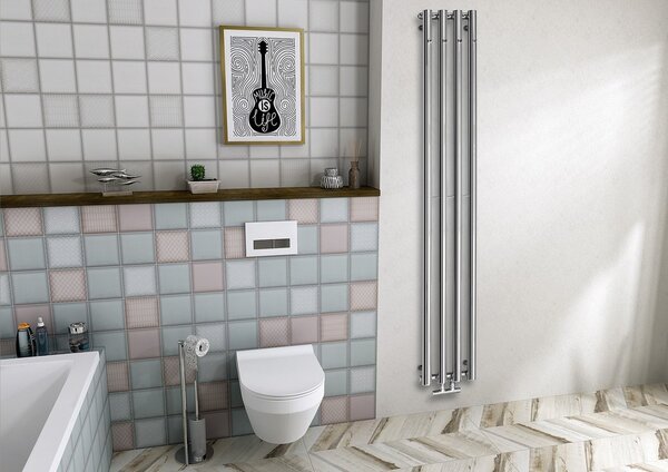 Sapho Pilon calorifer de baie decorativ 180x27 cm crom IZ120T