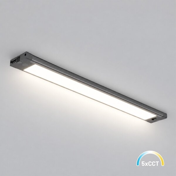 Corp de iluminat sub-mobilier LED/12W/230V CCT 42 cm negru