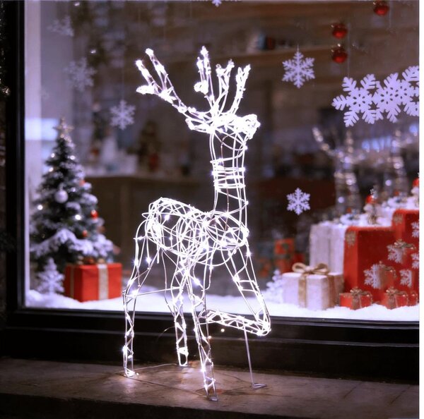 BRILAGI-LED Decorațiune de Crăciun pentru exterior LED/3,6W/8 funcții 150 cm IP44 alb rece