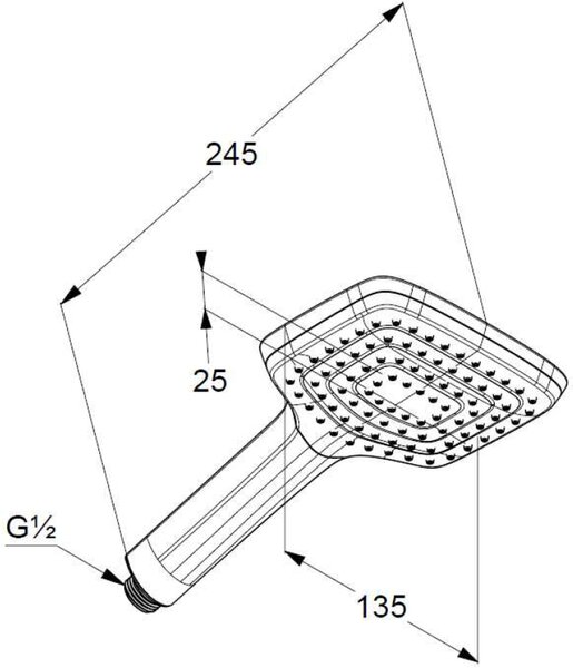 Kludi Freshline duș de mână crom 6450005-00