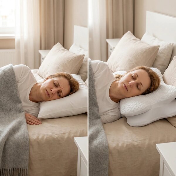 Perna cervicala ortopedica CERVI-SAN Confort memory foam fermitate moa