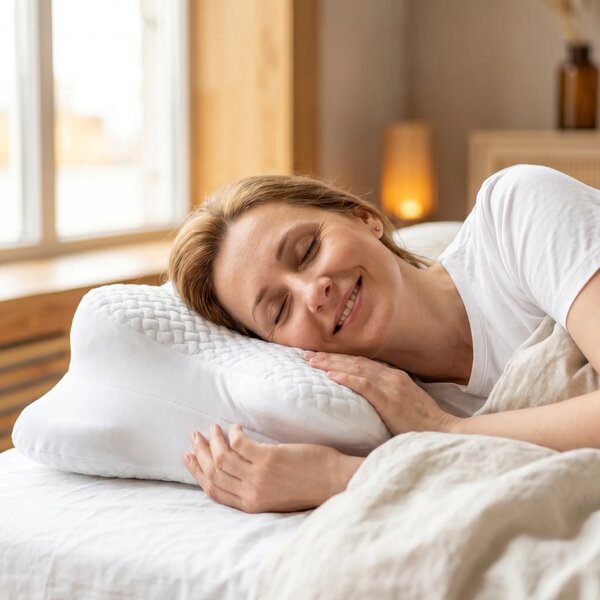 Perna cervicala ortopedica CERVI-SAN Confort memory foam fermitate moa