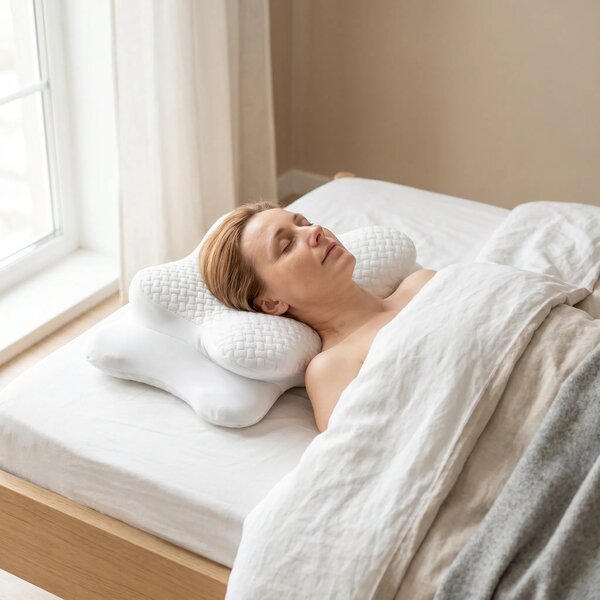 Perna cervicala ortopedica CERVI-SAN Confort memory foam fermitate moa