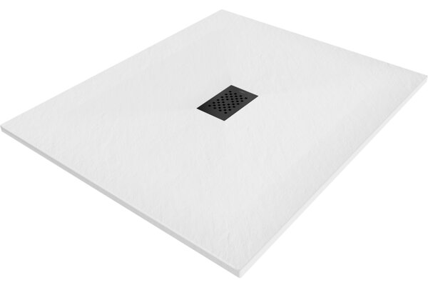 Mexen Hugo, cadă de duș dreptunghiulară SMC 120 x 100 cm, alb, capac negru, 42101012-B