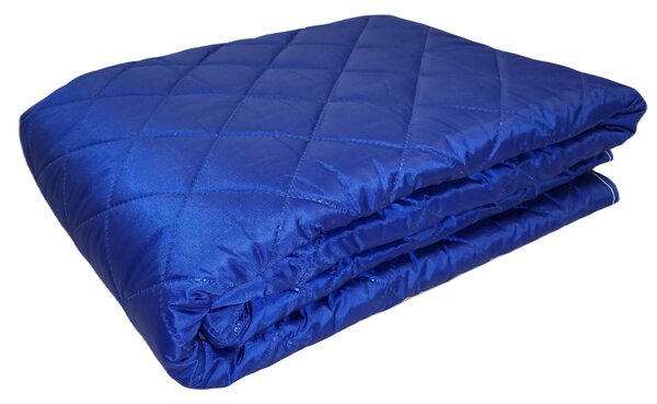 Patura Cocolino Picnic Impermeabila 3 Straturi, PolarTech150x200-Cm, Albastru + Gri Inchis