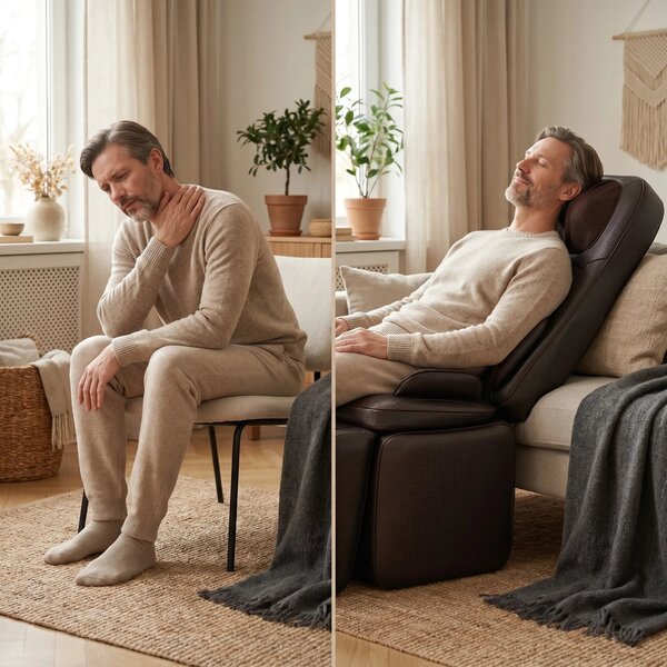 Saltea masaj corp intreg Shiatsu, cu vibratii, incalzire si dispozitiv