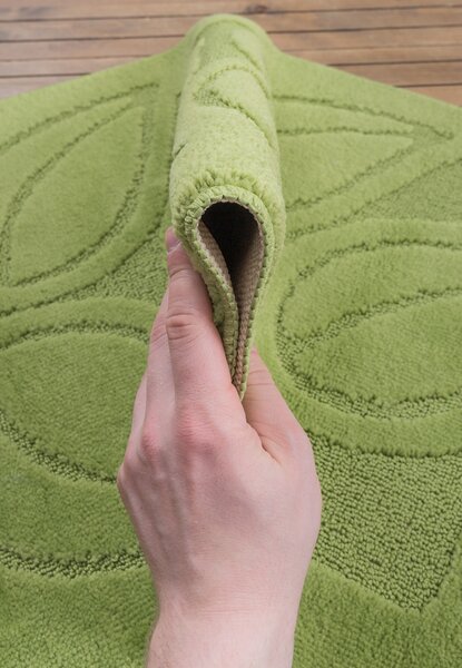 Set 2 Covorase antiderapante de baie, Symphony 2510 Verde 50 x 80 / 40 x 50