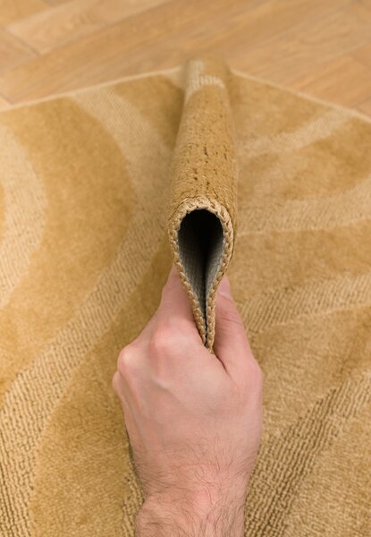 Set 2 Covorase de baie, Antiderapante, Symphony 2519, Bej Inchis 50 x 80 / 40 x 50