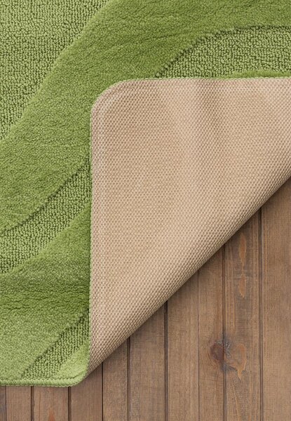 Set 2 Covorase antiderapante de baie, Symphony 2510 Verde 50 x 80 / 40 x 50