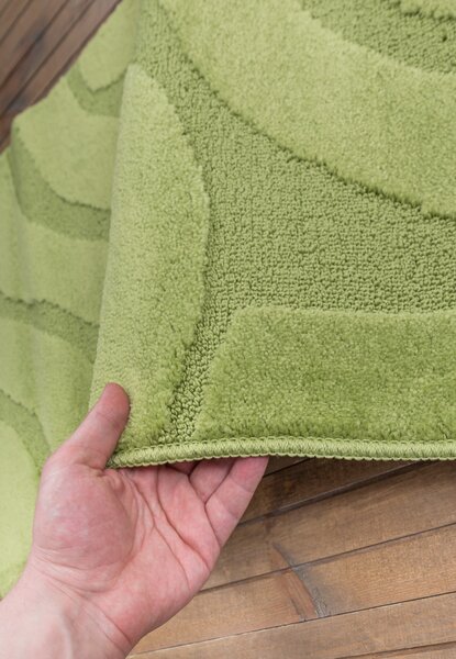 Set 2 Covorase antiderapante de baie, Symphony 2510 Verde 50 x 80 / 40 x 50