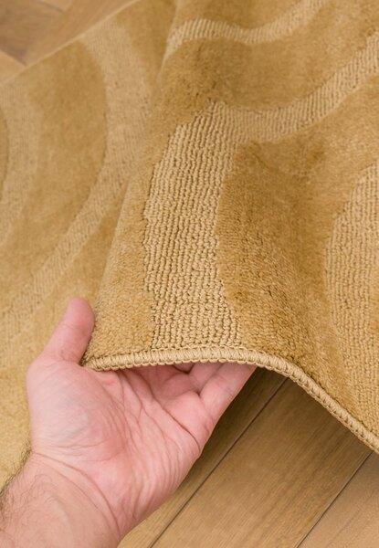 Set 2 Covorase de baie, Antiderapante, Symphony 2519, Bej Inchis 60 x 100 / 50 x 60