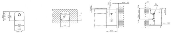 Teka Be chiuveta din otel 43.3x43.3 cm 10125005
