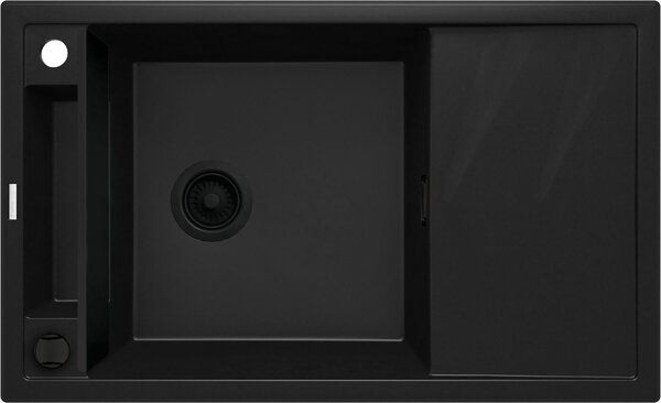 Deante Magnetic chiuvetă din granit 82x50 cm negru ZRM_N113