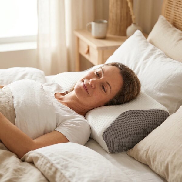 Perna cervicala ortopedica CERVI-SAN Classic memory foam fermitate med