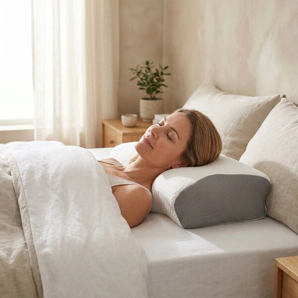 Perna cervicala ortopedica CERVI-SAN Classic memory foam fermitate med
