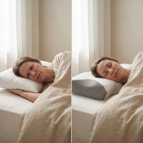 Perna cervicala ortopedica CERVI-SAN Classic memory foam fermitate med