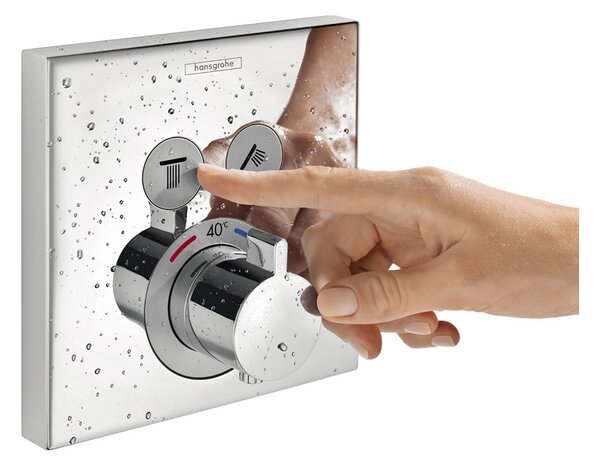 Hansgrohe Select baterie cadă-duș ascuns cu termostat crom 15763000