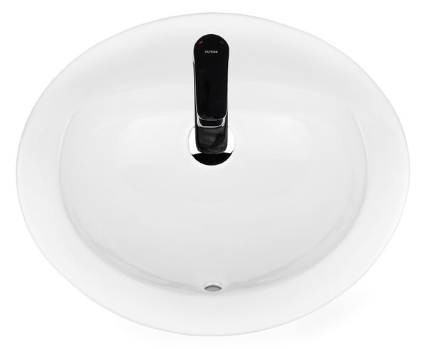 Oltens Kjos lavoar 52x46 cm ovale încastrat alb luciu 41200000